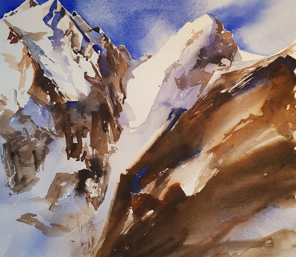 Le couloir Maximin aquarelle 2024 36×26 dispo