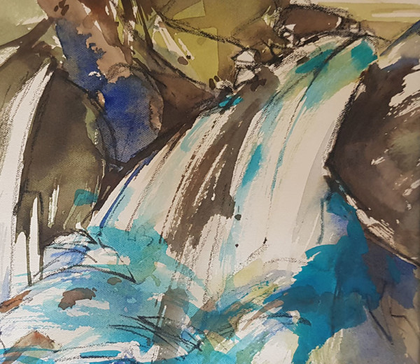 Fracassement Aquarelle 2025 22×22