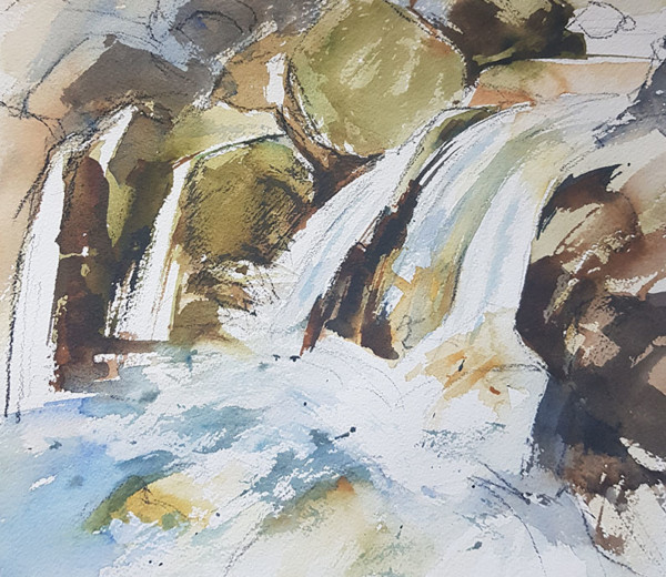 Jaillissement Aquarlle 22×22 2025