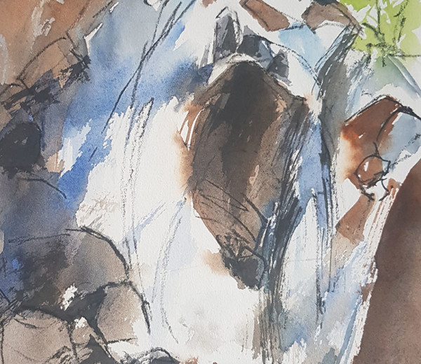 Débaroulement Aquarelle 22X18 2025